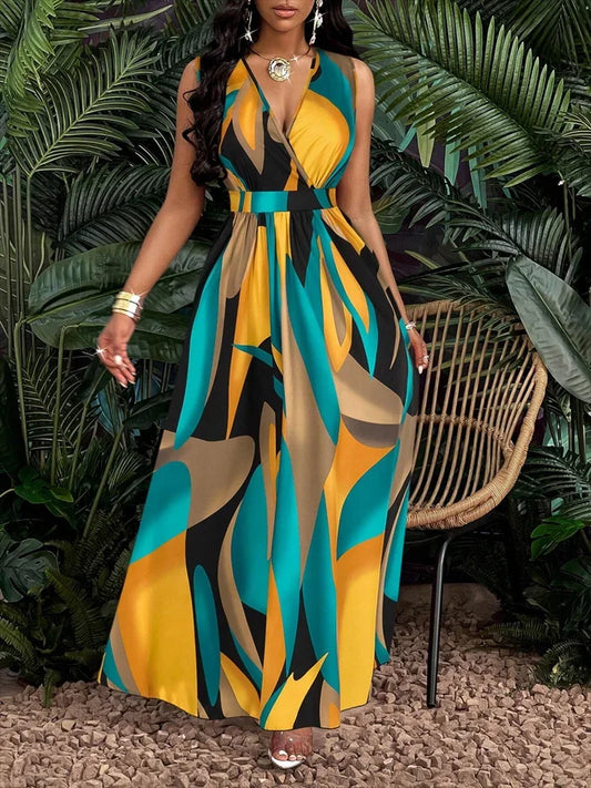 Vestido Longo sem Mangas