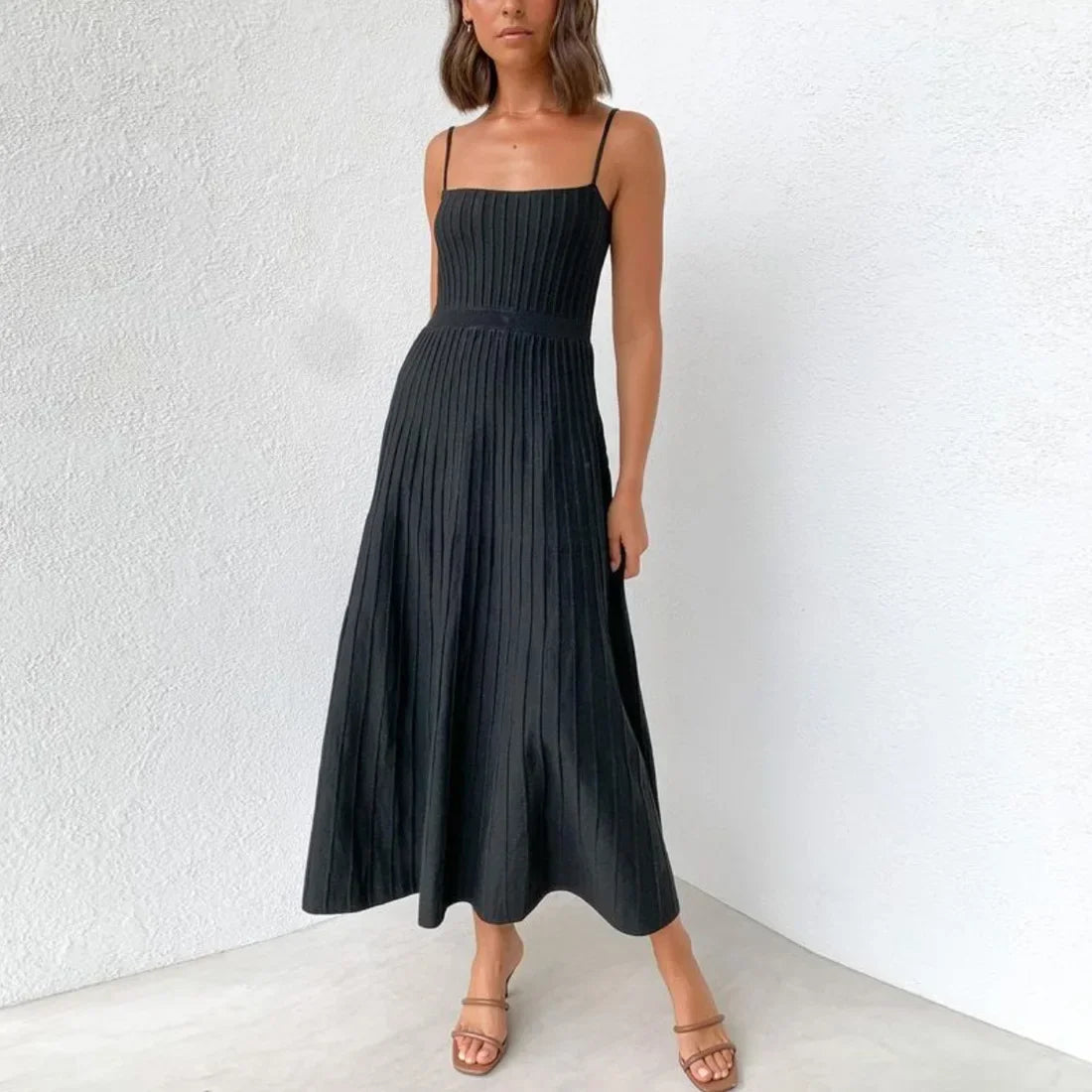 Vestido Longo Plissado