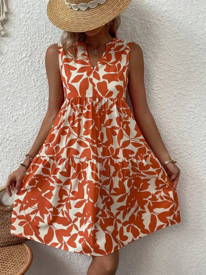 Vestido Curto com Decote em V