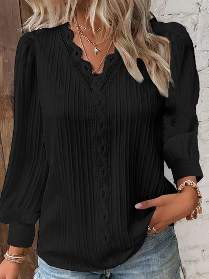 Blusa Feminina Manga Curta - Renda